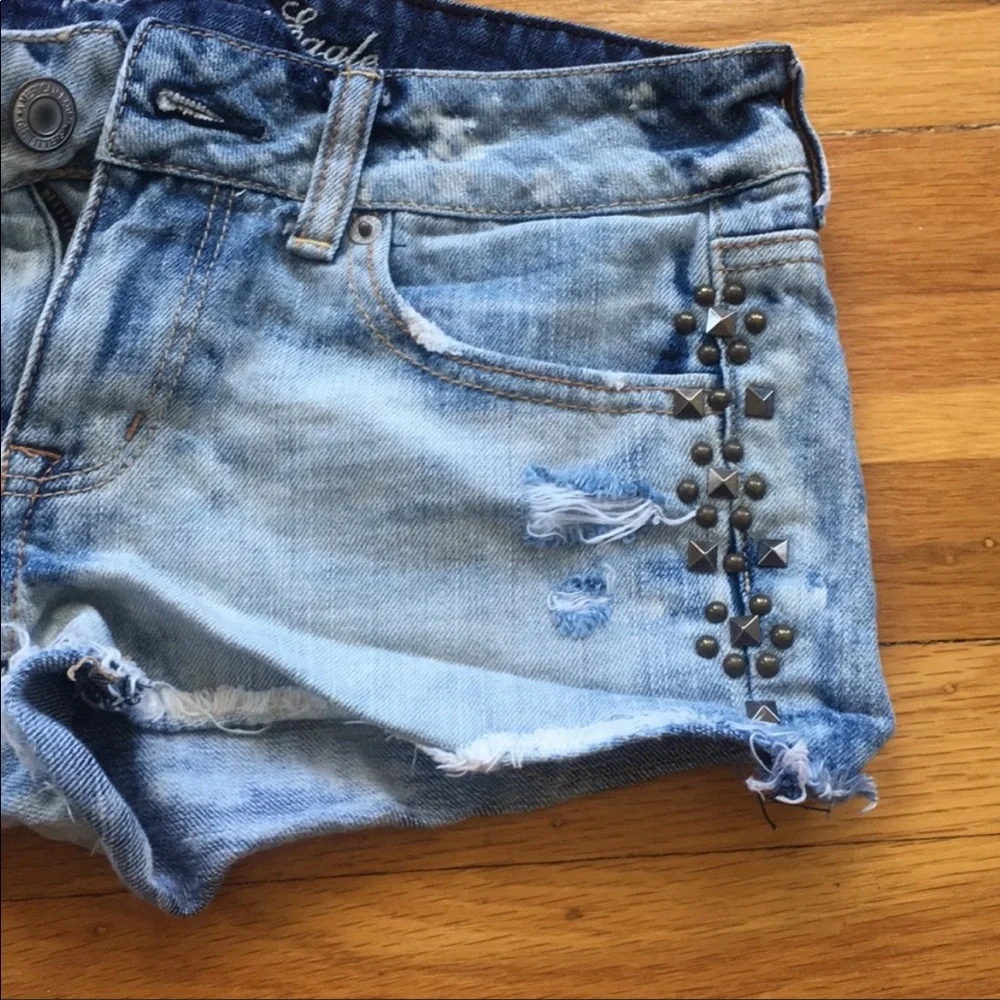 American Eagle Jean Shorts Size 0 - Picture 5 of 5